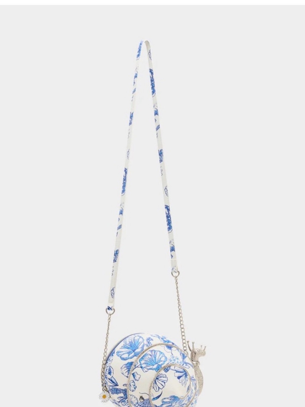 🐌BETSEY JOHNSON KITSCH SNAILED IT BLUE CROSSBODY BAG - NWT - Picture 3 of 3
